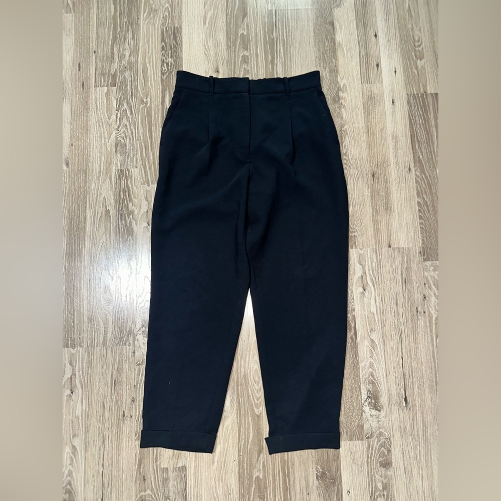 Wilfred Black Cuffed High Waisted Trouser Size 12 - Picture 1 of 6